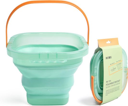 Miya Himi Accesorios: Cubeta Plegable (21x21x16cm) - Verde