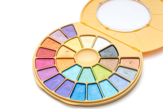 Miya Himi Acuarela Semi Húmeda Metálica: Set 24 colores + pincel