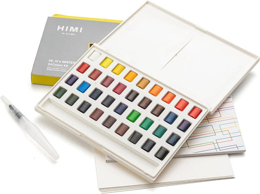 HIMI Kit Acuarela pastillas - 36 colores - Letters by Jess Shop