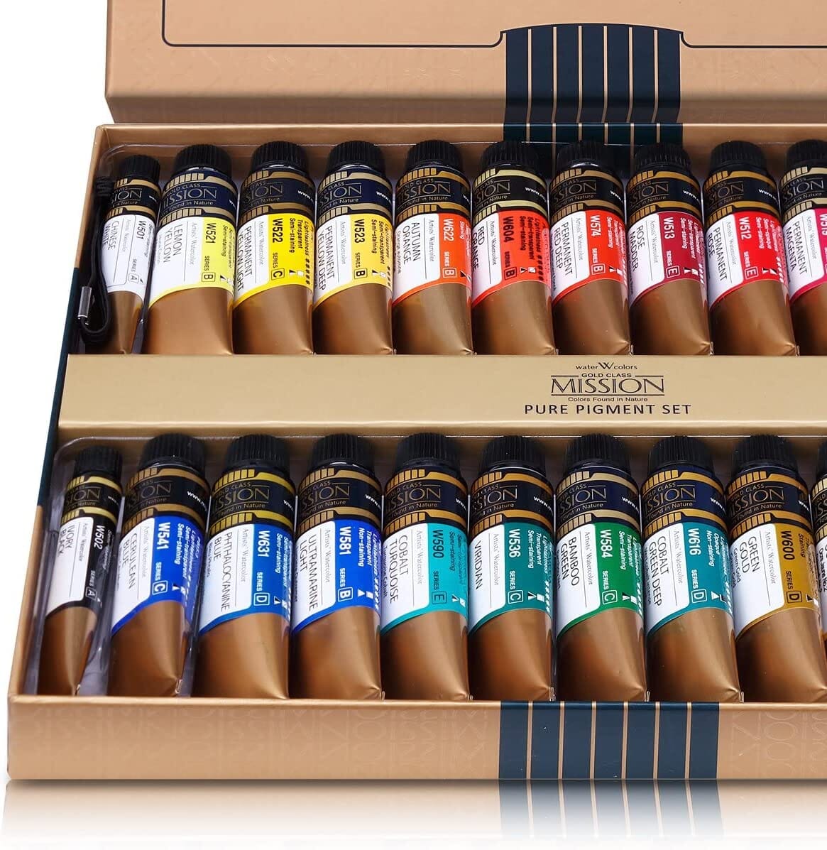 MIJELLO Mission Gold Set 24 colores/15ml + 2 colores/7ml - Nuevo Pigmento Puro - Letters by Jess Shop MIJELLO Mission Gold Set 24 colores/15ml + 2 colores/7ml - Nuevo Pigmento Puro - Letters by Jess Shop