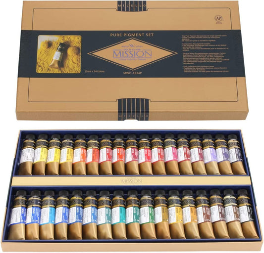 MIJELLO Mission Gold Set 34 colores/15ml - Nuevo Pigmento Puro - Letters by Jess Shop