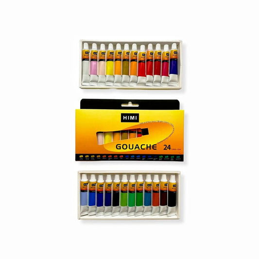 Miya Himi Gouache en tubo (Nueva Presentación): Set 24 colores/12ml - Letters by Jess Shop