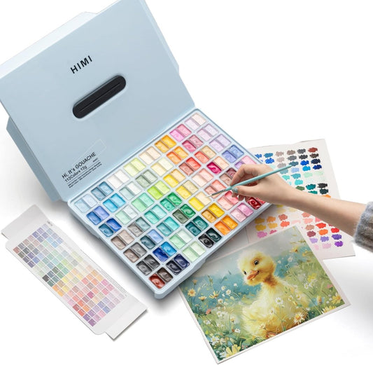 Miya Himi Gouache Jelly Cup: Set 112 colores/12gr sin pinceles - Ice Blue - Letters by Jess Shop