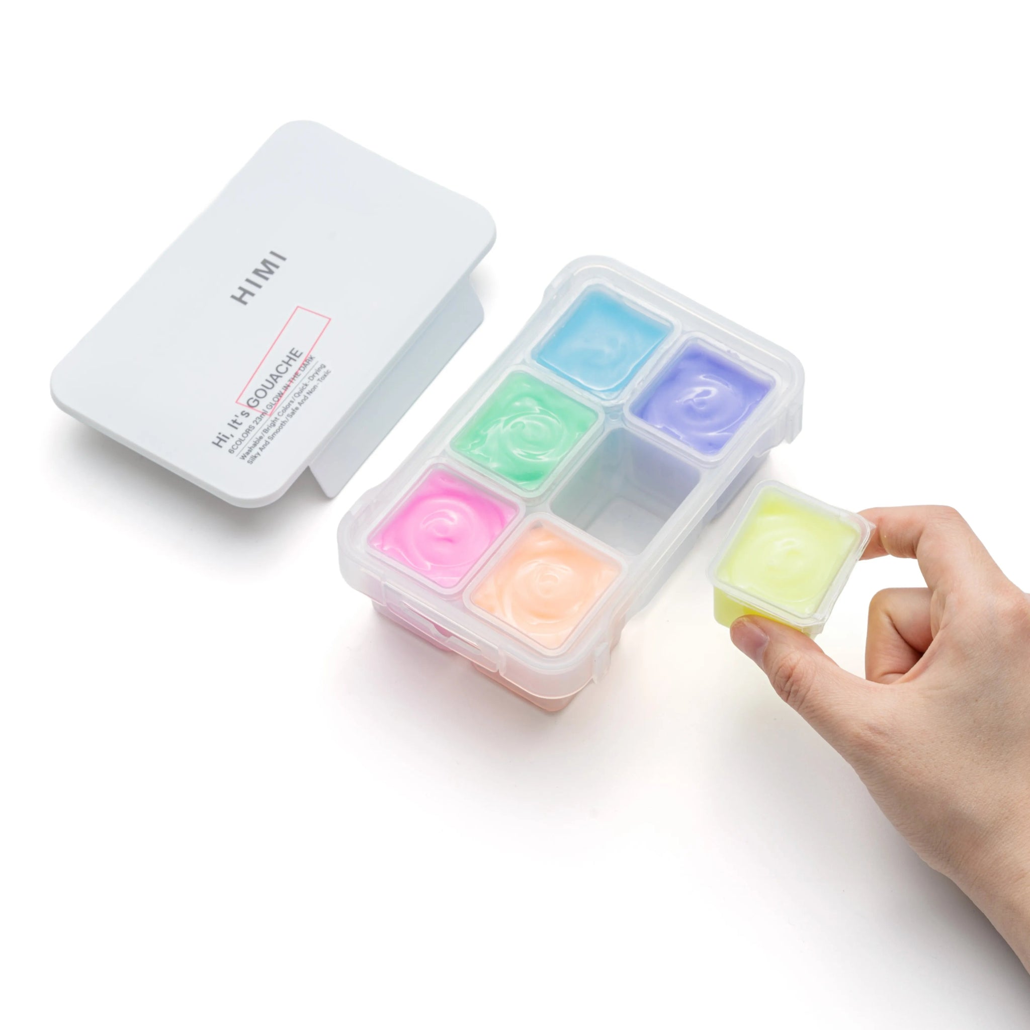 Miya Himi Gouache Jelly Cup: Set 6 colores que brillan en la oscuridad/23ml sin pinceles - Letters by Jess Shop Miya Himi Gouache Jelly Cup: Set 6 colores que brillan en la oscuridad/23ml sin pinceles - Letters by Jess Shop