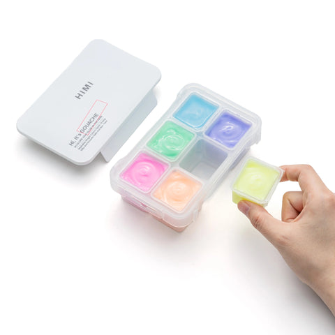 Miya Himi Gouache Jelly Cup: Set 6 colores que brillan en la oscuridad/23ml sin pinceles - Letters by Jess Shop Miya Himi Gouache Jelly Cup: Set 6 colores que brillan en la oscuridad/23ml sin pinceles - Letters by Jess Shop