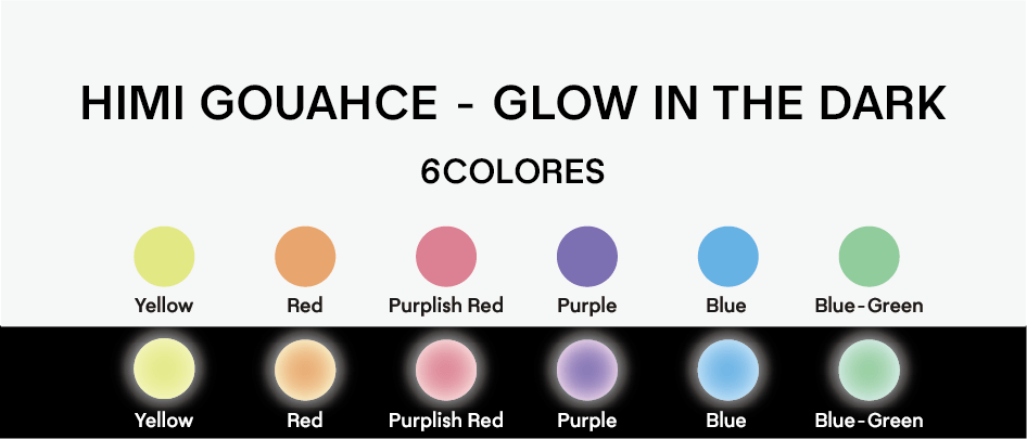 Miya Himi Gouache Jelly Cup: Set 6 colores que brillan en la oscuridad/23ml sin pinceles - Letters by Jess Shop Miya Himi Gouache Jelly Cup: Set 6 colores que brillan en la oscuridad/23ml sin pinceles - Letters by Jess Shop