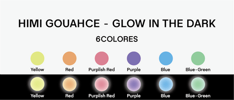 Miya Himi Gouache Jelly Cup: Set 6 colores que brillan en la oscuridad/23ml sin pinceles - Letters by Jess Shop Miya Himi Gouache Jelly Cup: Set 6 colores que brillan en la oscuridad/23ml sin pinceles - Letters by Jess Shop