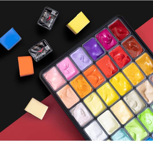 Miya Pintura acrílica - Set 42 colores / 90ml Jelly Cup - Letters by Jess Shop