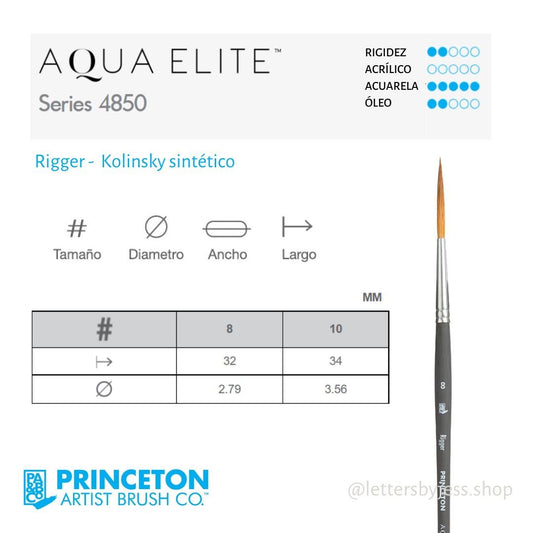 Pincel Princeton AQUA ELITE - RIGGER - Letters by Jess Shop