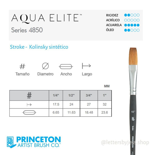 Pincel Princeton AQUA ELITE -STROKE - Letters by Jess Shop
