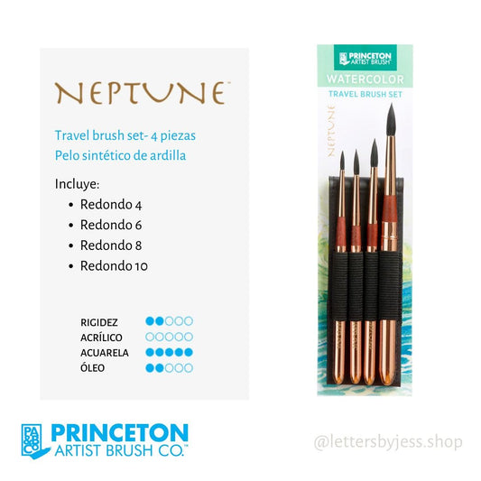 Princeton - SET TRAVEL NEPTUNE - 4 PIEZAS - Letters by Jess Shop