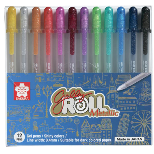 SAKURA GELLY ROLL METALLIC (X12) - Letters by Jess Shop