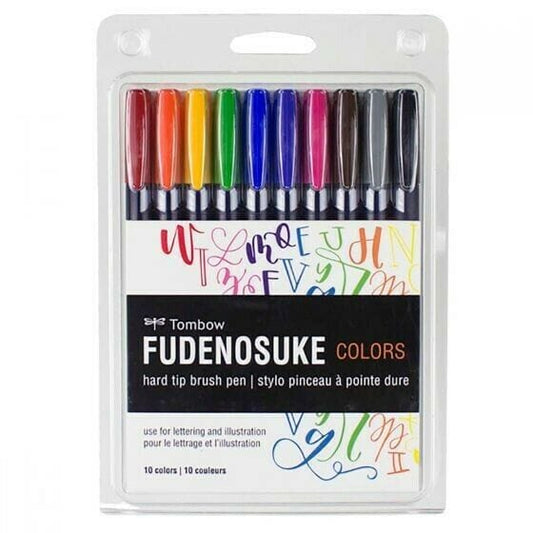 Tombow Fudenosuke x10 - Letters by Jess Shop