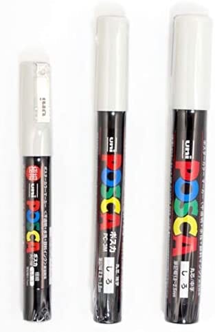 UNIBALL POSCA Blanco unidad - PC 1M, PC 3M , PC 5M - Letters by Jess Shop