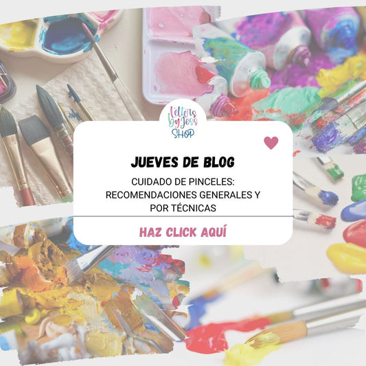 Cuidado de pinceles: Recomendaciones generales y por técnicas - Letters by Jess Shop