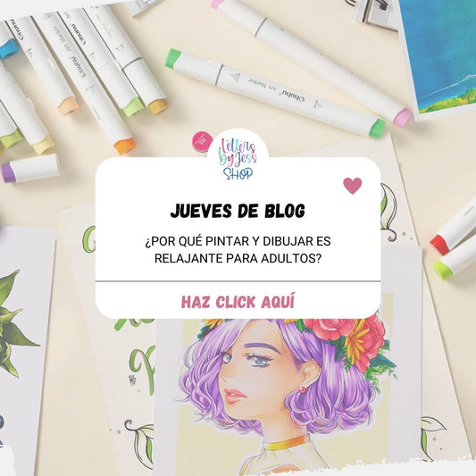 ¿Por qué pintar y dibujar es relajante para adultos? - Letters by Jess Shop