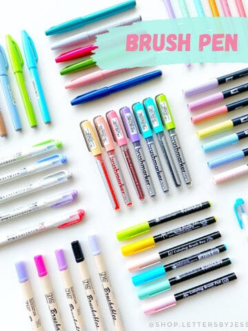 Brush pen - Letters by Jess Shop