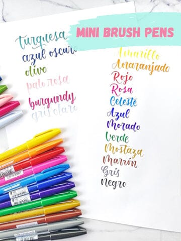 Mini brush pens - Letters by Jess Shop