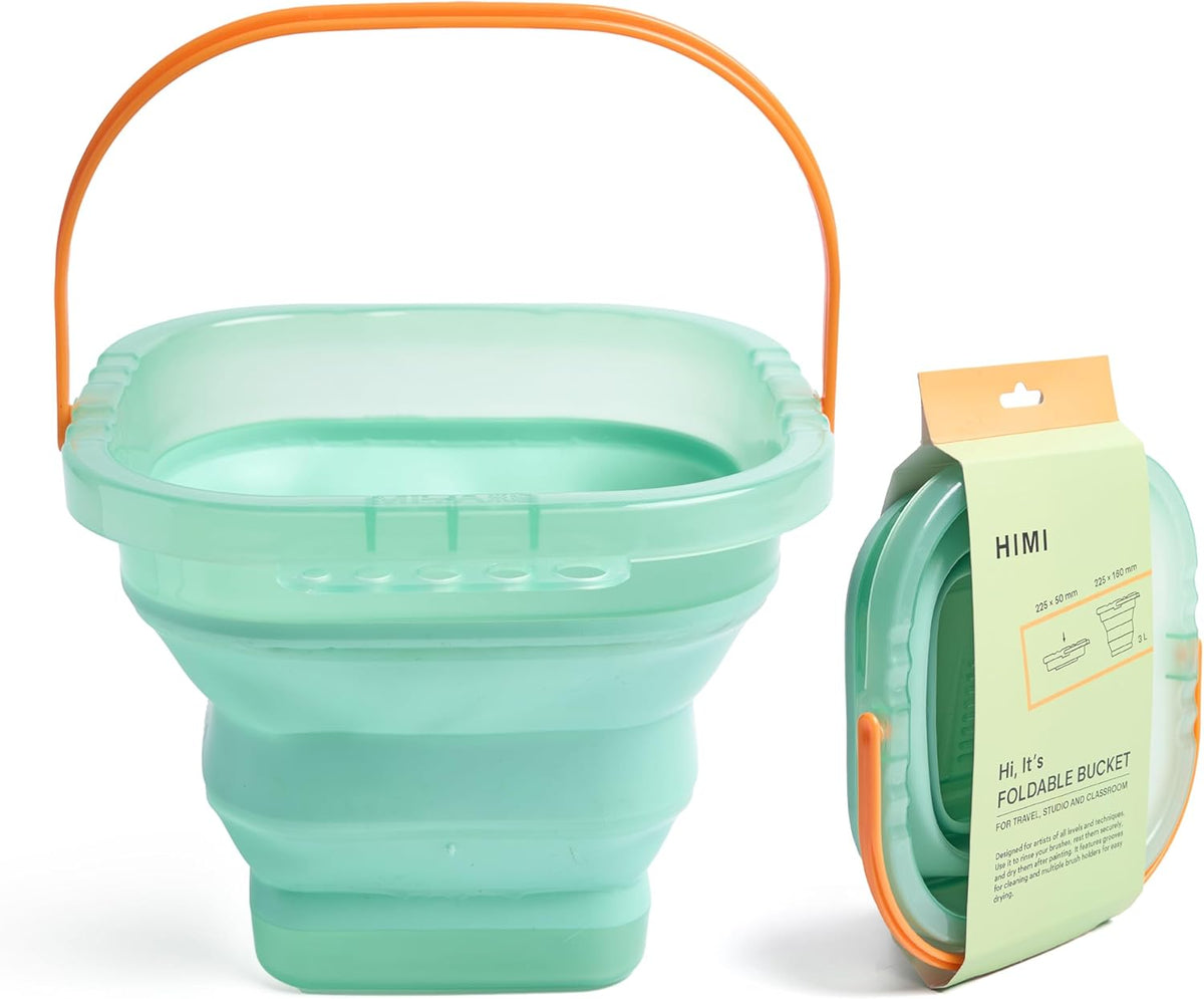 Miya Himi Accesorios: Cubeta Plegable (21x21x16cm) - Verde