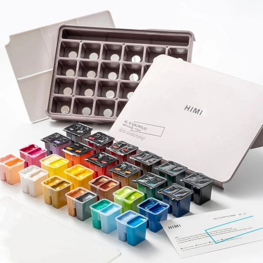 Miya Himi Pintura Acrílica Twin Jelly Cup: Set 48 colores/12ml - Rosa