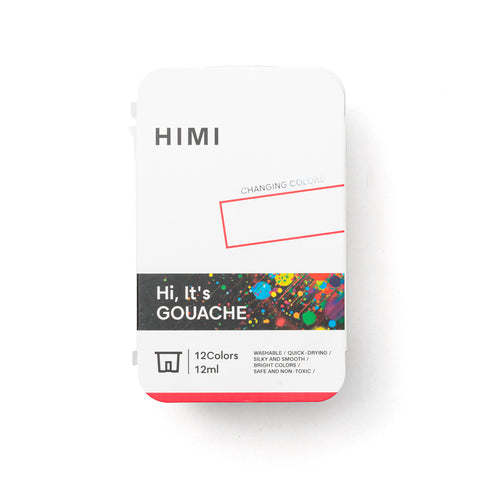 Miya Himi Gouache Twin Jelly Cup: Set 12 colores especiales (8 camaleónicos y 4 metálicos)