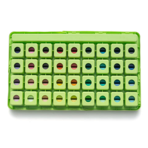 Miya Himi Gouache Twin Jelly Cup: Set 72 colores/12ml - Verde