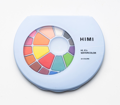 Miya Himi Acuarela sólida: Set 24 colores + pincel