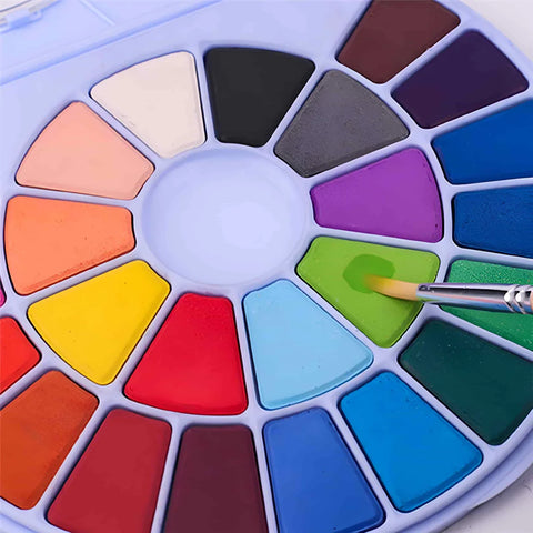Miya Himi Acuarela sólida: Set 24 colores + pincel