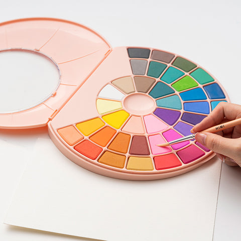 Miya Himi Acuarela sólida: Set 24 colores + pincel