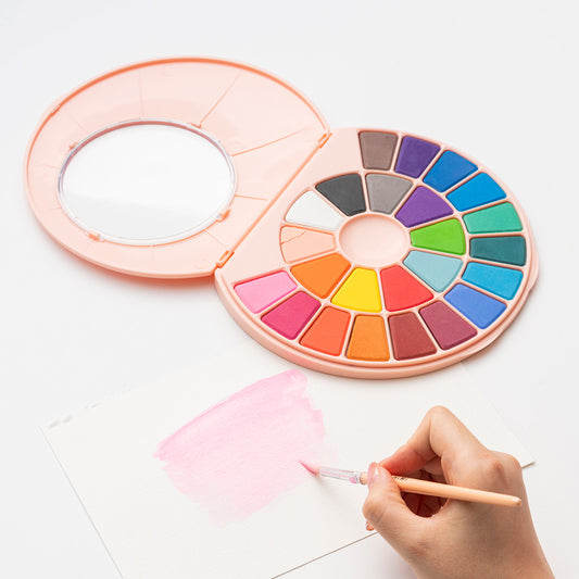 Miya Himi Acuarela sólida: Set 24 colores + pincel