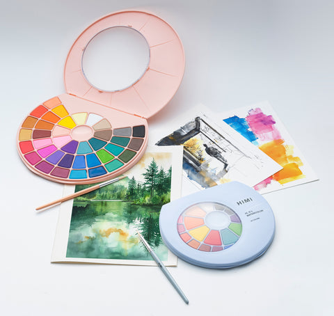 Miya Himi Acuarela sólida: Set 38 colores + pincel