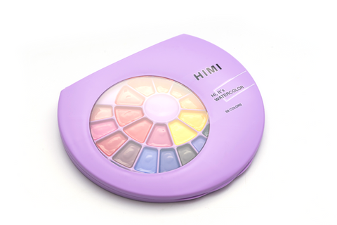 Miya Himi Acuarela Semi Húmeda: Set 38 colores + pincel