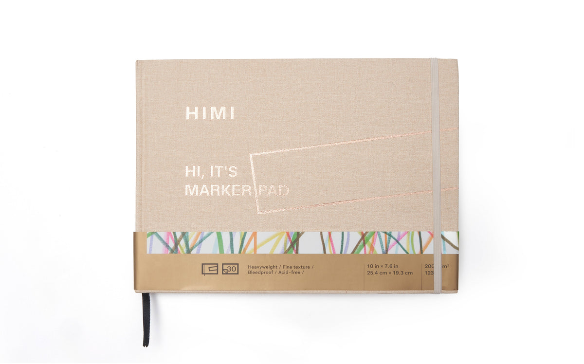 Miya Himi Block para Marcadores: 25.4x19.3 cm, 30 hojas, 200gr