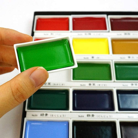 Acuarelas Kuretake Gansai Tambi Colores pasteles - Set x12 Tinta artística Kuretake