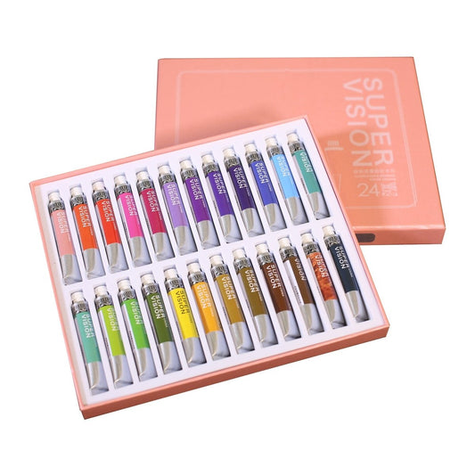 Acuarelas SUPERVISION (ILLUSTRATION DESIGN WATERCOLOR) en tubo 8ml - Set x24 - Letters by Jess Shop