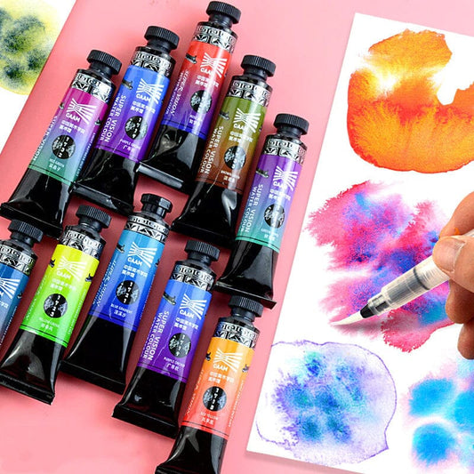Acuarelas SUPERVISION (layered) en tubo 15ml Set x10 // tubos individuales - Letters by Jess Shop