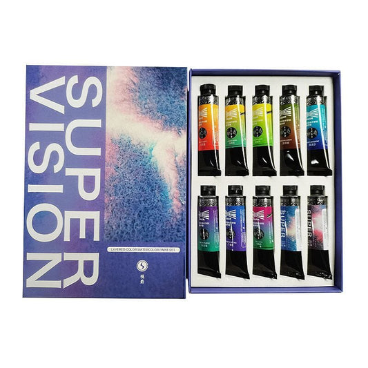 Acuarelas SUPERVISION (layered) en tubo 15ml Set x10 // tubos individuales - Letters by Jess Shop