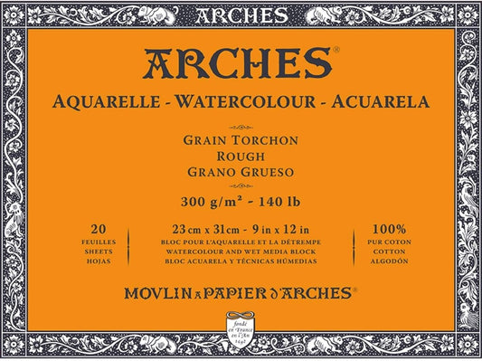 Arches Grano Grueso - Papel para Acuarela 100% algodón A3-A4-A5 - Letters by Jess Shop