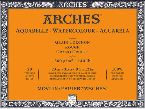 Arches Grano Grueso - Papel para Acuarela 100% algodón A3-A4-A5 - Letters by Jess Shop