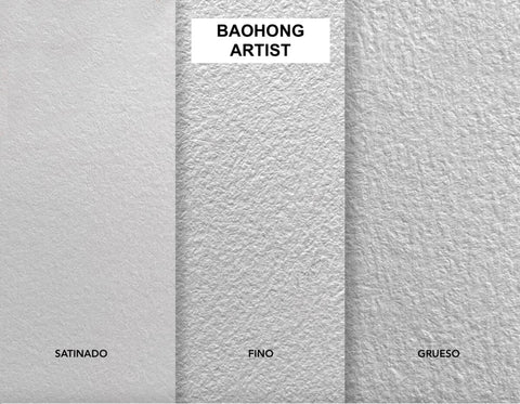 Baohong Papel de acuarela - ARTIST - Grano Grueso Papeles Baohong