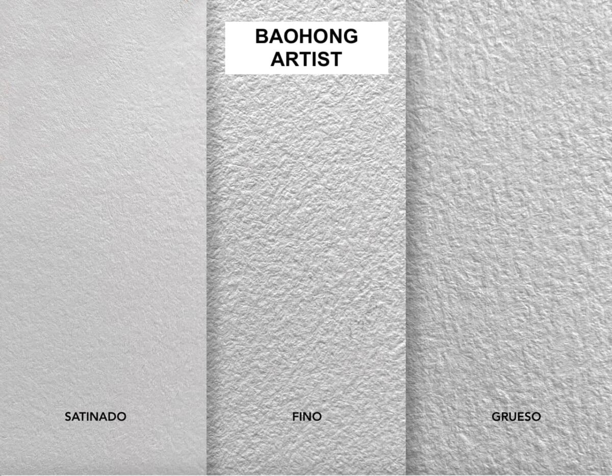 Baohong Papel de acuarela - ARTIST - Grano Satinado Papeles Baohong