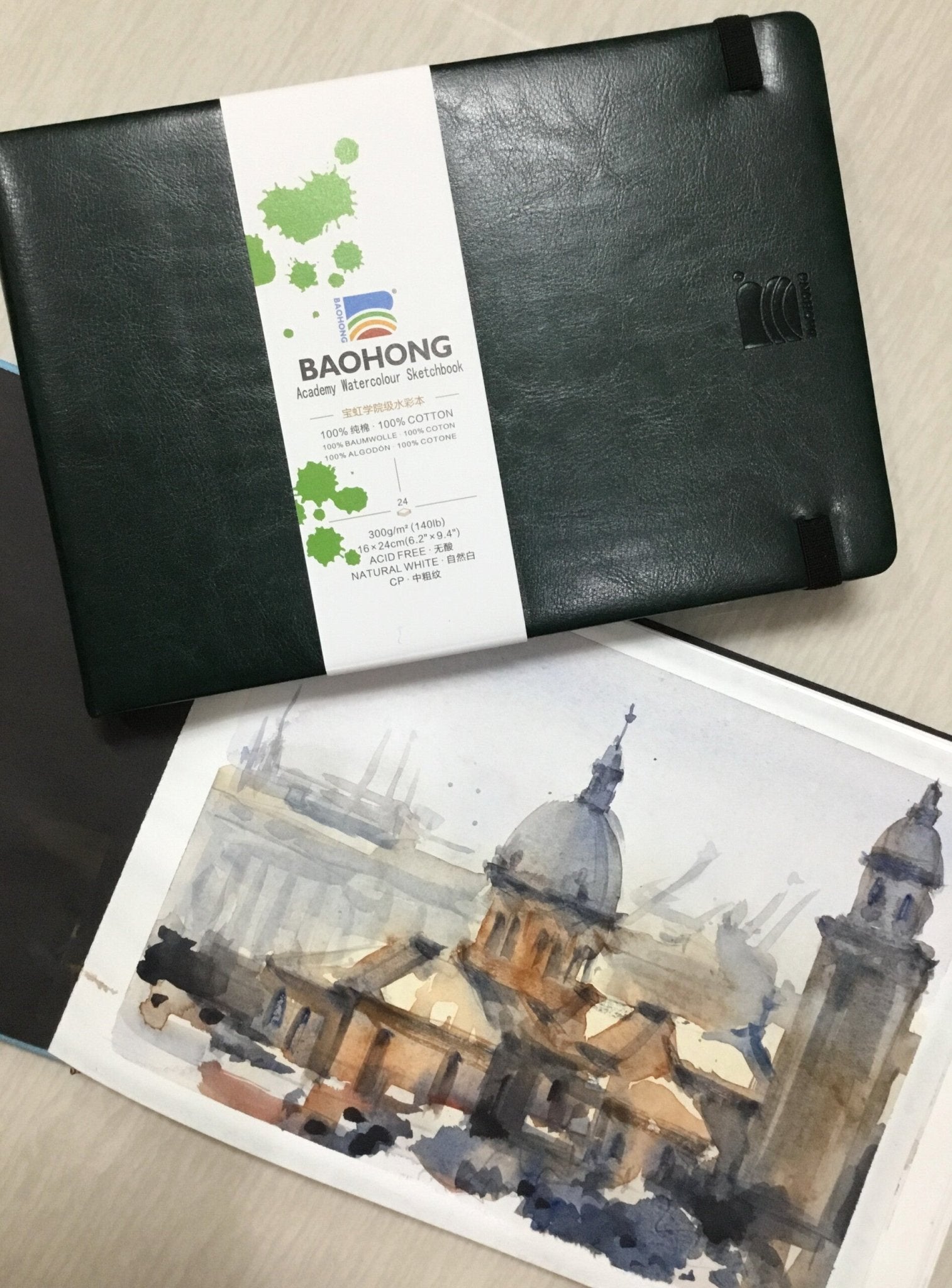 Block Baohong Travel - Papel de acuarela Académico Grano Fino - Letters by Jess Shop