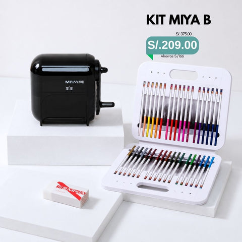 Kit Lápices Premium: Set Grande + Tajador + Borrador