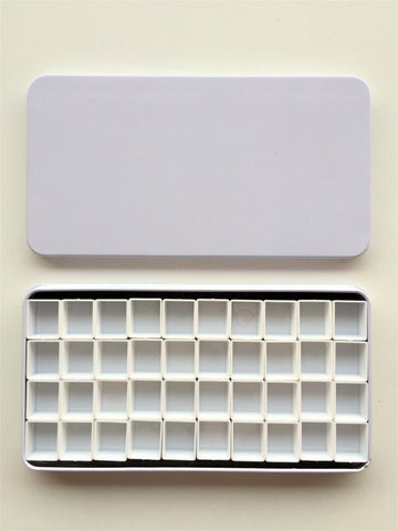 Estuche vacío para acuarelas rectangular (metal) - Letters by Jess Shop