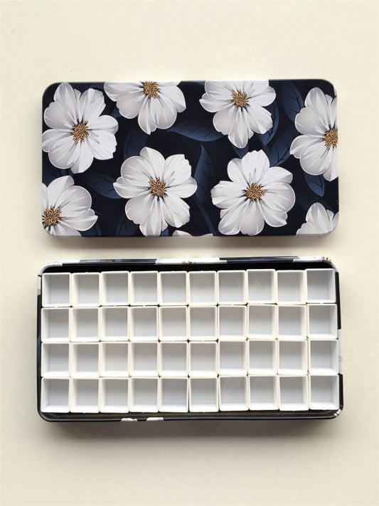 Estuche vacío para acuarelas rectangular (metal) - Letters by Jess Shop