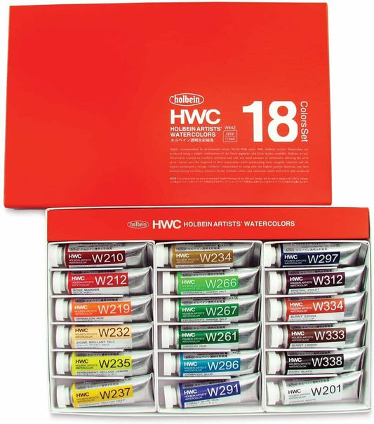 HOLBEIN Acuarelas Set 15ml 18 colores - Letters by Jess Shop