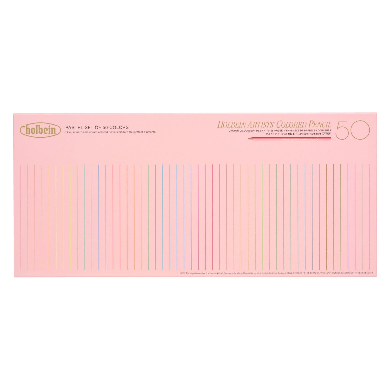 HOLBEIN Lápices de colores Set 50 colores - Pastel - Letters by Jess Shop