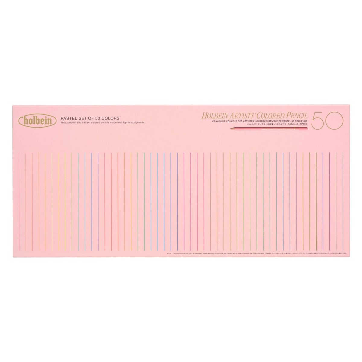 HOLBEIN Lápices de colores Set 50 colores - Pastel - Letters by Jess Shop