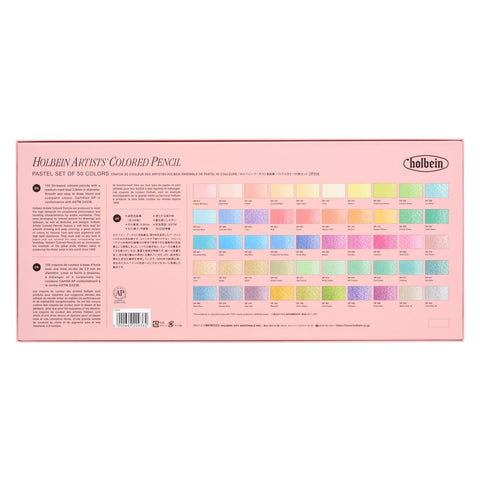 HOLBEIN Lápices de colores Set 50 colores - Pastel - Letters by Jess Shop