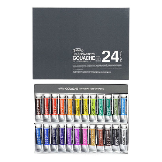HOLBEIN Tempera Gouache set 15 ml 24 colores - Letters by Jess Shop